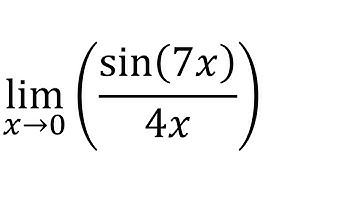 Limit ((sin(7x)/4x) as x approaches 0