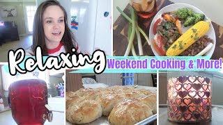 RELAXING EVENING WITH MOM | COOKING & CLEANING