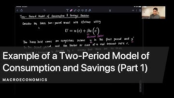 Example of a Two-Period Model of Consumption and Savings (Part 1)