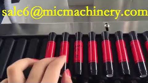 Lipstick labeling machine