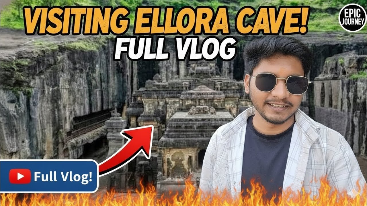🏛️ Ellora Caves Vlog | Exploring India’s Ancient Wonder! 🇮🇳