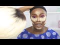 NIGERIAN WEDDING CLIENT MAKEUP AND GELE TRANSFORMATION VLOG2| UK