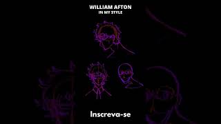 william afton in my style - speed art - #shorts #shrotsyoutube