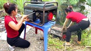 Repair and Restore High-capacity Generators Picked up from Landfills --Girl Mechanical / Hiếu