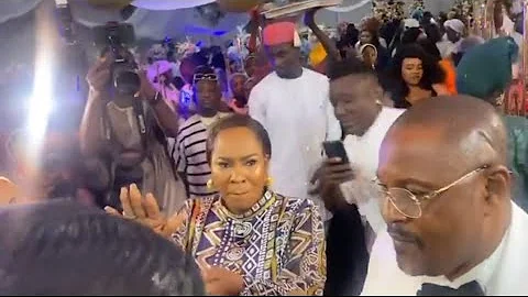 MOMENT SAIDI BALOGUN AND FAITHIA BALOGUN STEP OUT FOR COLLEAGUE, OLAYINKA SOLOMON'S 3-IN-1 EVENT