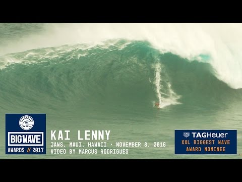 Kai Lenny at Jaws - 2017 TAG Heuer XXL Biggest Wave Nominee - WSL Big Wave Awards