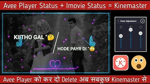 How to create trending WhatsApp Status Video | Avee player tutorial | Imovie green screen status|how