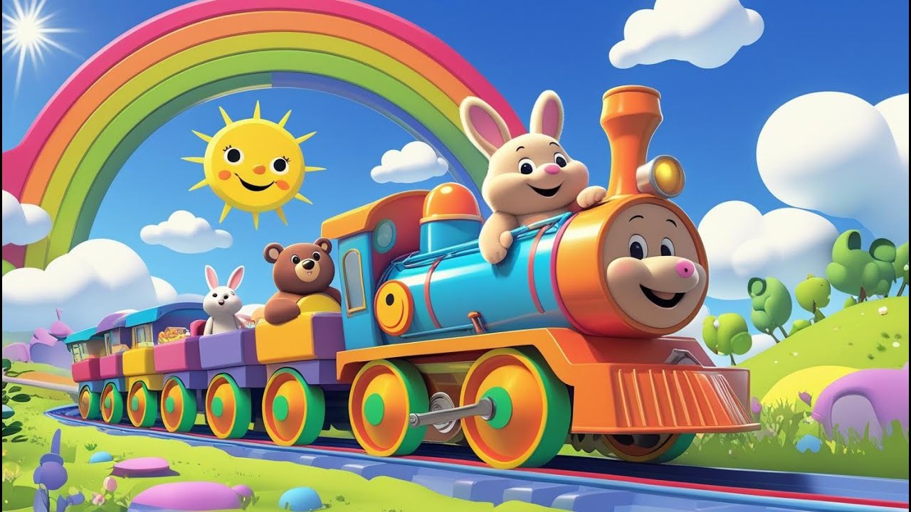 Wheels on the Train Song | Catchy Rhymes for Toddlers 2025