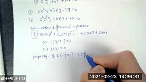 Differential Equations Class 4-2: Boundary -Value Problems, Homogeneous and Nonhomogeneous Equations