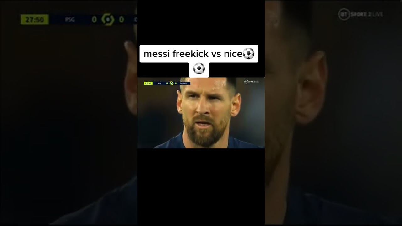 Leo MESSI 30 Amazing Free Kick goal vs Nice 1/10/2022 PSG Ligue 1 Псж - Ница Лео МЕССИ Гол / Лига 1