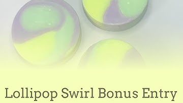 Soap Challenge Club December 2020 Lollipop Swirl ~ Lemon Twist Cold Process Soap  #soapchallengeclub