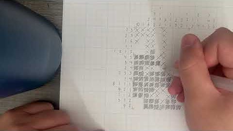 Picross/Nonogram ASMR - Creating and Solving a 15 x 15 puzzle grid