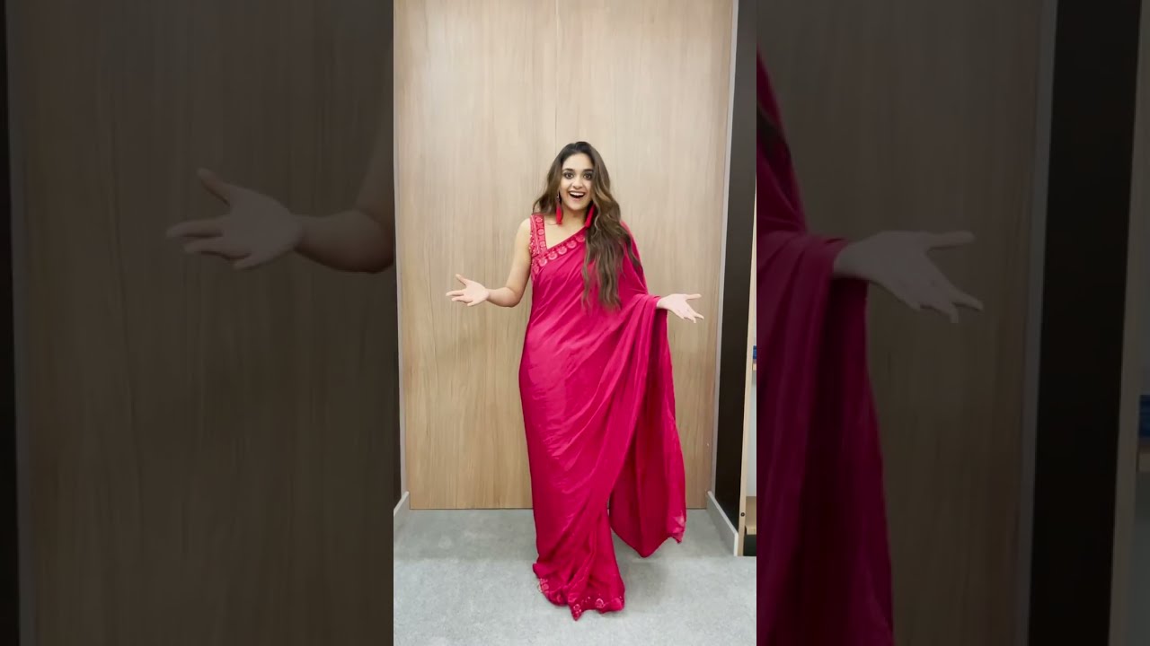 Keerthi Suresh In Saree Instagram Reels Shorts Keerthisuresh Youtubeshorts