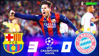 Barcelona 30 Bayern Munich  UCL SemiFinal 2015  Messi Double & Neymar  Extended Highlights FHD