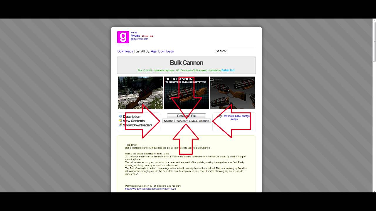 FreeSteam Gmod Addon Search Button - YouTube