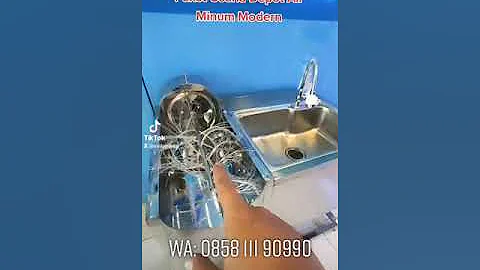 Depot Air Minum Modern 6 Pengisian Full Stainless #depotairminum #bisnisair