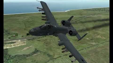 Lock-On (LOMAC) A-10 attack run