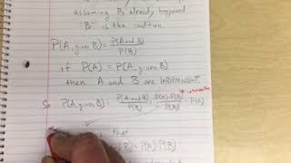 Conditional Probability and Independence