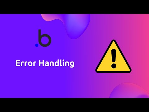How to handle errors in your Bubble application