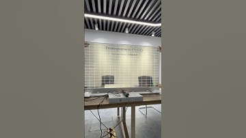 Vital test before delivery on the 55 inch transparent OLED module display #OLED #transparentoled