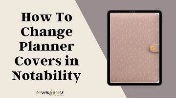 How To Change Cover In Notability | Add Digital Cover To Notability Planner Or Document
