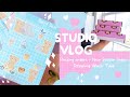 Studio Vlog 020 - Packing Orders - Designing Washi Tapes _ Making New Stickers