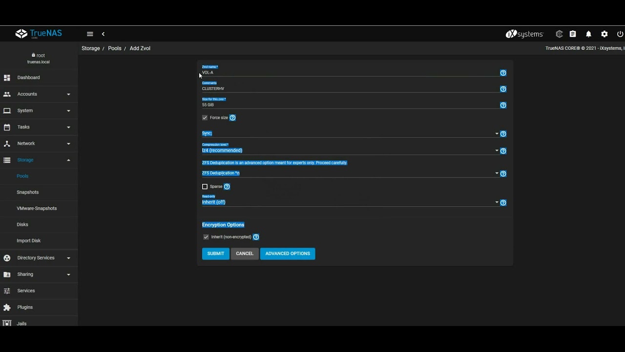 Cap3_licao02 Criar os Pool, Volumes e o portal iSCSI no TrueNas YouTube