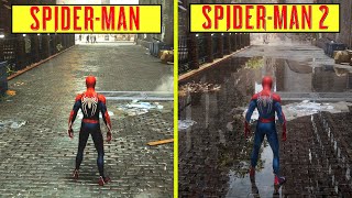 Marvel's Spider-Man Remastered vs Spider-Man 2 PS5 Ray Tracing On Graphics Comparison | 2020 vs 2023