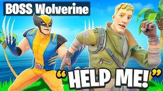 I Pretended to be BOSS Wolverine In Fortnite