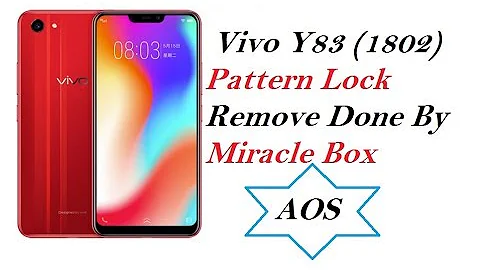 Vivo Y83 (1802) Pattern Lock Remove Done By Miracle Box