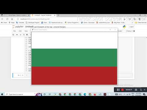 flag of Bulgaria || Python turtle library || Python for beginners #poojapatel #chiki1601