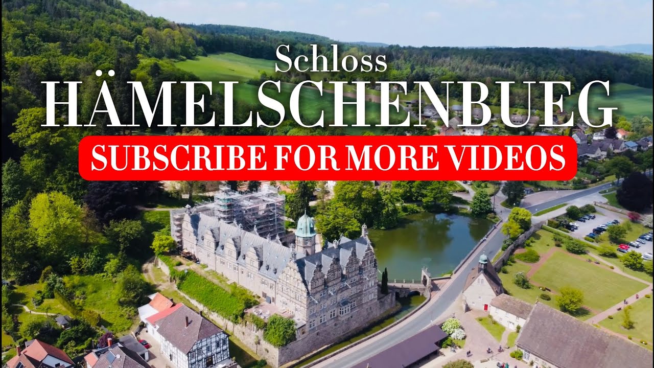 Schloss Hämelschenburg Germany, Free Walking Tour 4K
