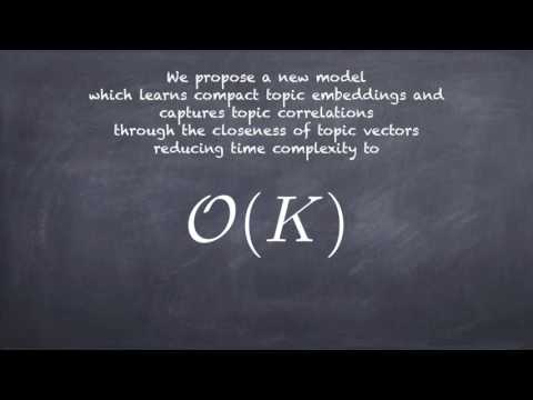 Efficient Correlated Topic Modeling with Topic Embedding