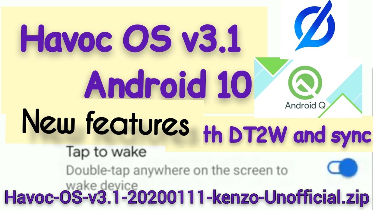 Havoc OS 3.1 New feature | DT2W - YouTube