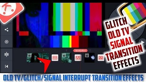 Kinemaster🔥Glitch/old tv/Signal interrupt transition effects kinemaster Video Editing Tutorial