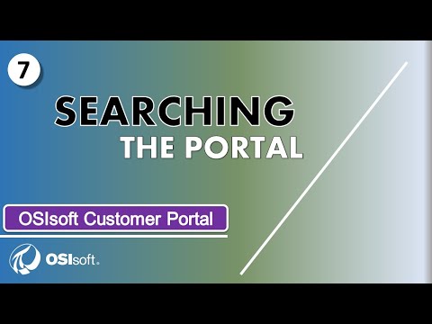 OSIsoft Customer Portal - Searching the Portal