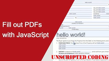 Creating a web interface to fill out PDF files with JavaScript | Unscripted Coding