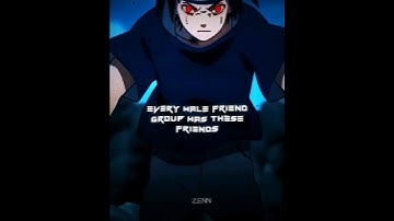 Every Male Friend Group Has These Friends | #anime #edit #shorts