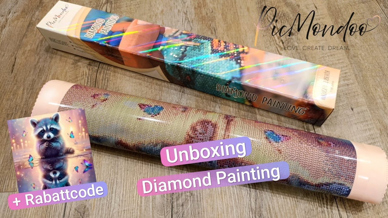 💎Diamond Painting Neuheit Picmondoo Waschbär Bubby🦝 Limited Edition Unboxing 7 Tage Special✨