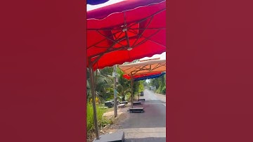 Dù che nắng lệch tâm vuông #thinhhanh #duchenang #dulechtam