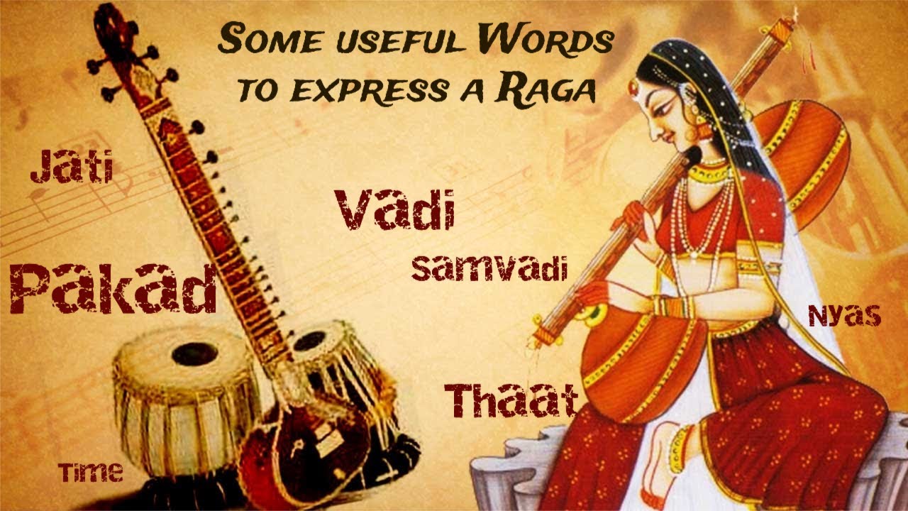 What is Vadi, Samvadi, Nyas, Thaat, Jati, Pakad,Time in RAGA ??