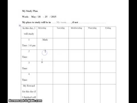 How to fill out the planning paper - YouTube