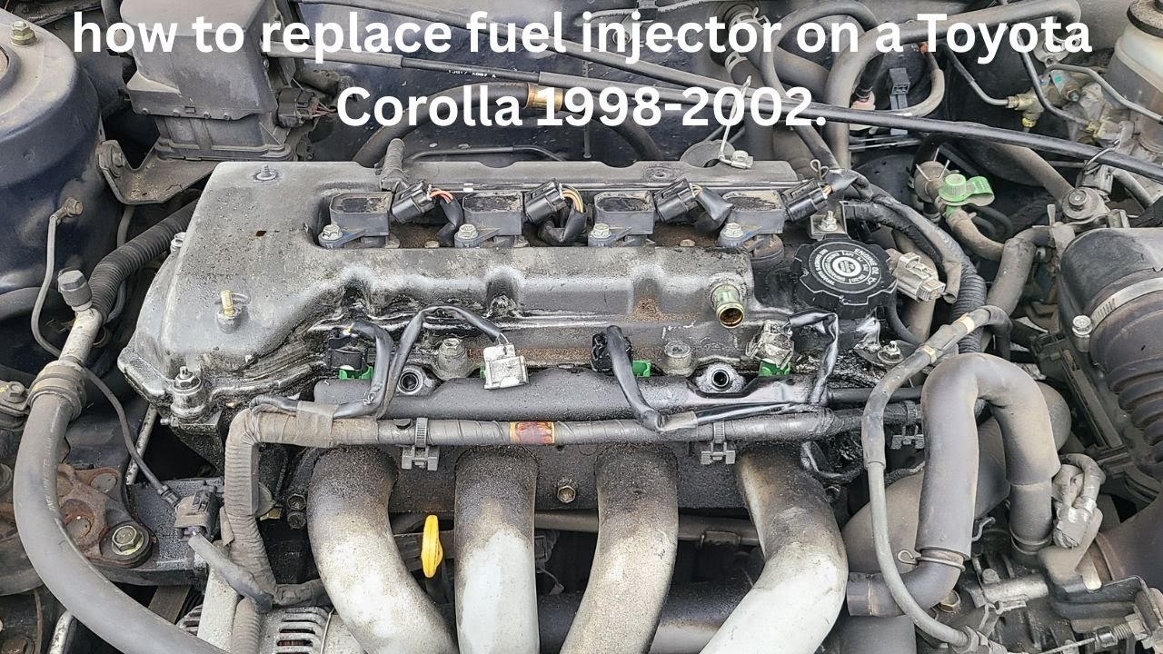 how to replace fuel injector on a Toyota Corolla 1998-2002.