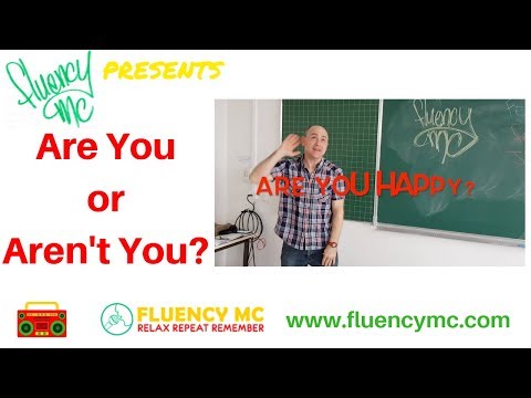 "Are You or Aren't You?" English Verb 'to be' Speaking Grammar Practice Song with Fluency MC