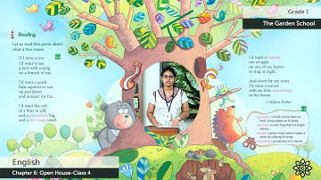 Grade 1 English Chapter 6 Class 4 Open House poem Reading and Explanation