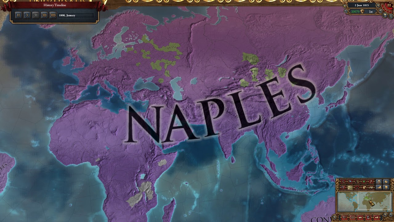 EU4: Naples - One Tag World Conquest (Timelapse) 93413просмотров. 