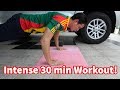 Intense 30 Minute Workout (NO EQUIPMENT) - My Workout Routine!