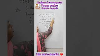 Radius of convergence of power series #formulae for Radius of convergence #complexanalysis #msc #lt
