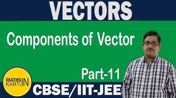 Components of Vector | PART-11| VECTORS Class-12 CBSE/JEE Maths