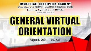 ICA General Virtual Orientation Program 2021
